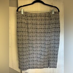Professional Black and Blue Business Skirt. Size XL
